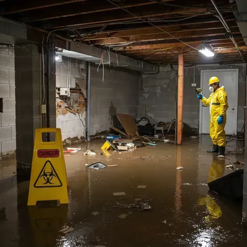 Flooded Basement Electrical Hazard in Mountain House, CA Property